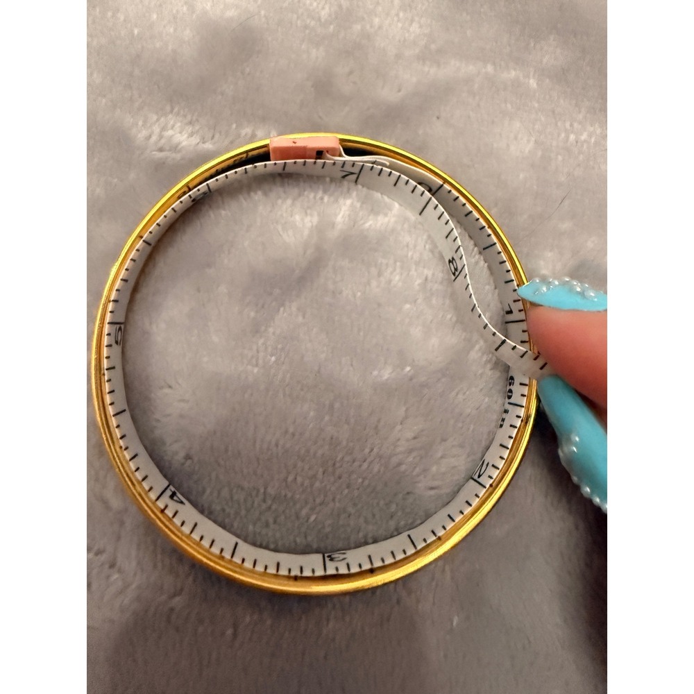 Hermes Enamel Bangle Bracelet Gold Plated Buckle Multi Colored Made in Austria - Picture 9 of 9